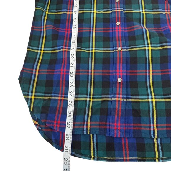Lauren Ralph Lauren Womens Plaid Button-Down Shirt Multicolor Long Sleeve Size S - Picture 5 of 9
